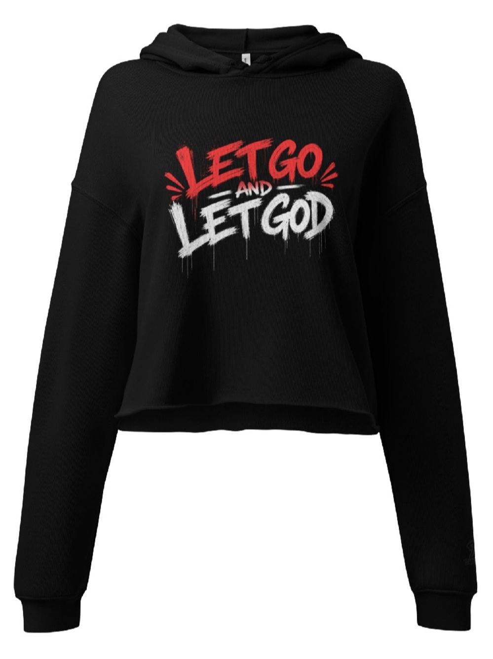 2wenty8 “Let Go and Let God” Cropped Hoodie with Embroidered Logo - Picture 7 of 7